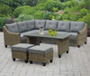 Broyhill Patio 5-Piece Cushioned Sectional All-Weather Wicker Set