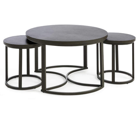 Image of Broyhill Capilano Nested Patio Coffee & Drum Side Table Set