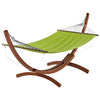 CorLiving Wood Canyon Freestanding Canvas Hammock (Lime)