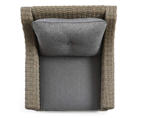 Image of Broyhill Patio Cushioned Swivel All-Weather Wicker Glider