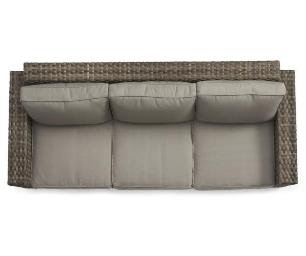 Broyhill Eagle Brooke All-Weather Wicker Cushioned Patio Sofa