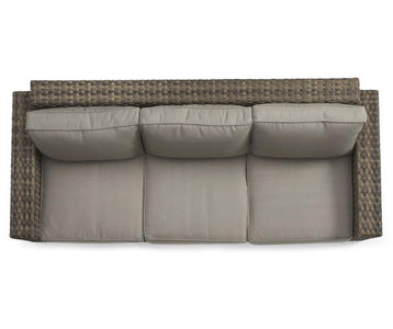 Broyhill Eagle Brooke All-Weather Wicker Cushioned Patio Sofa