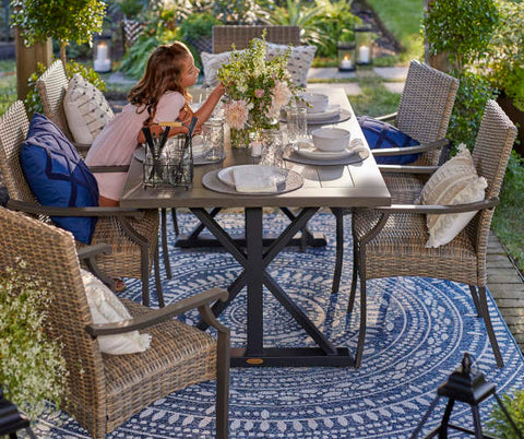 Image of Broyhill X-Frame Patio Dining Table