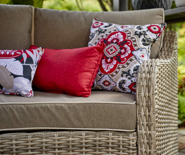 Broyhill Capilano Curved All-Weather Wicker Patio Sectional Sofa