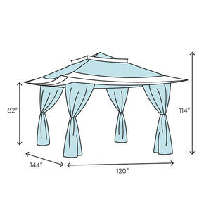 Norberto Metal Patio Gazebo