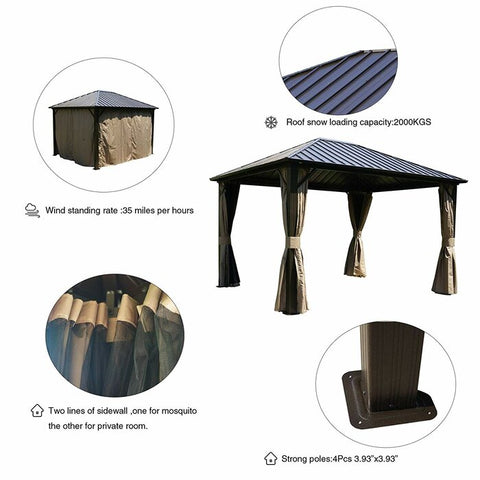 Image of Winterton Hardtop Patio Gazebo